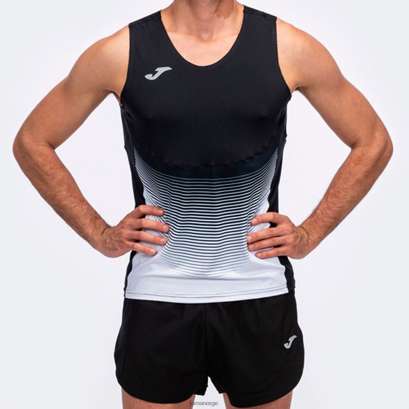 nei Joma ermeløs t-skjorte elite vi svart hvit FBD0T02961 menn