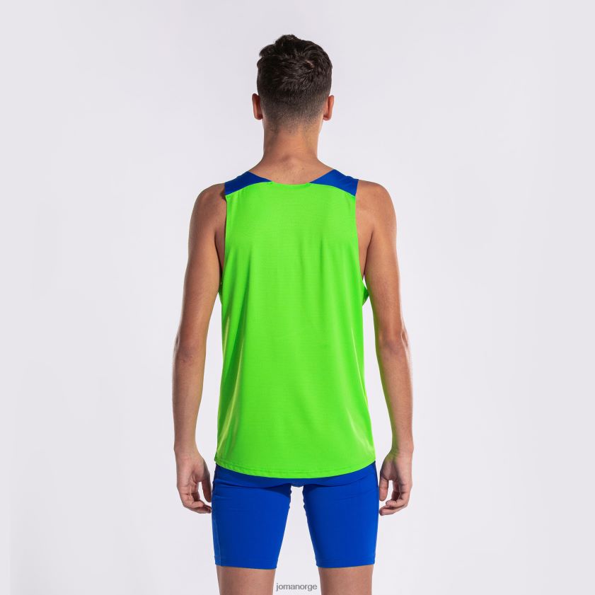 nei Joma ermeløs t-skjorte elite x fluorescerende grønn kongeblå FBD0T0395 menn