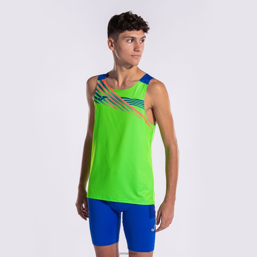 nei Joma ermeløs t-skjorte elite x fluorescerende grønn kongeblå FBD0T0395 menn