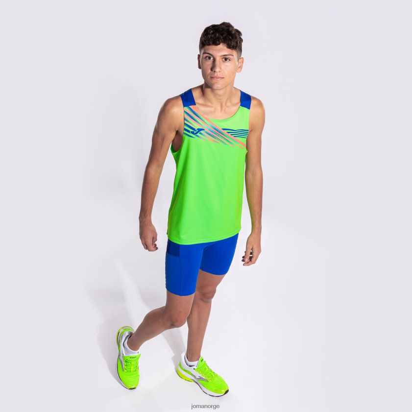 nei Joma ermeløs t-skjorte elite x fluorescerende grønn kongeblå FBD0T0395 menn
