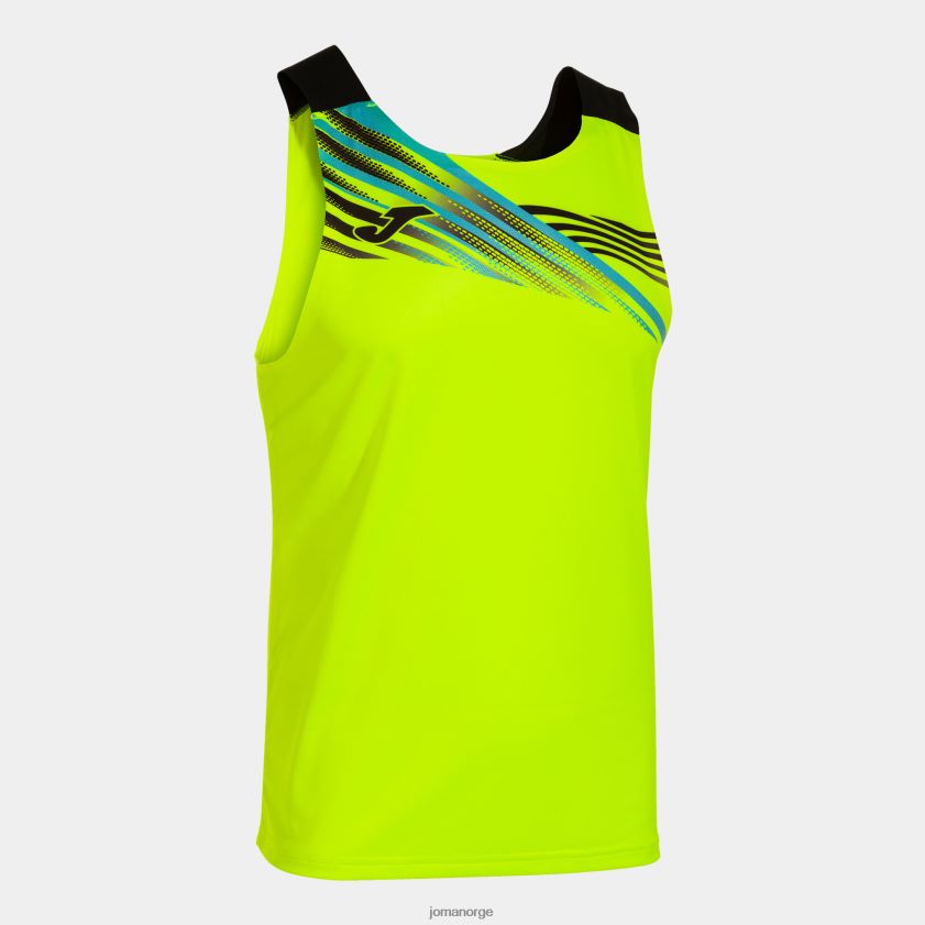 nei Joma ermeløs t-skjorte elite x fluorescerende gul svart FBD0T03204 menn