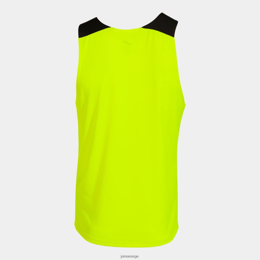 nei Joma ermeløs t-skjorte elite x fluorescerende gul svart FBD0T03204 menn