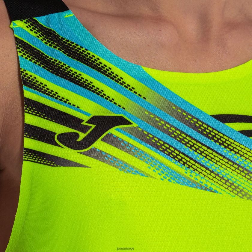 nei Joma ermeløs t-skjorte elite x fluorescerende gul svart FBD0T03204 menn