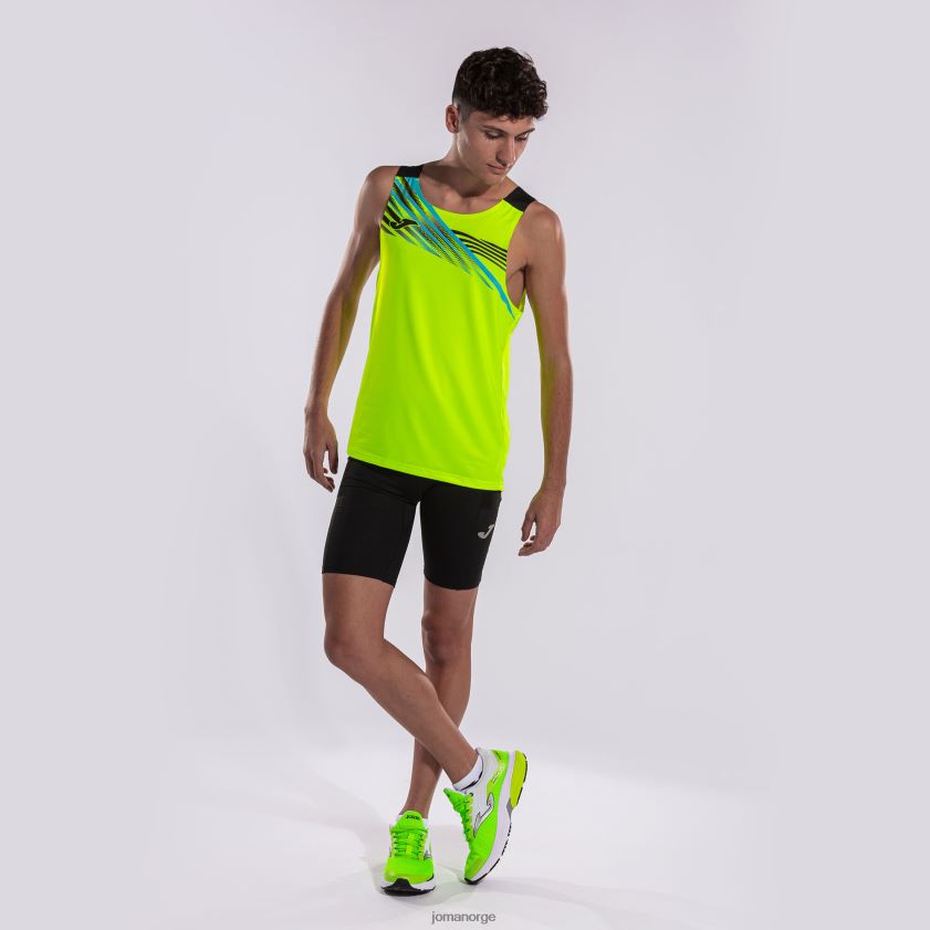 nei Joma ermeløs t-skjorte elite x fluorescerende gul svart FBD0T03204 menn