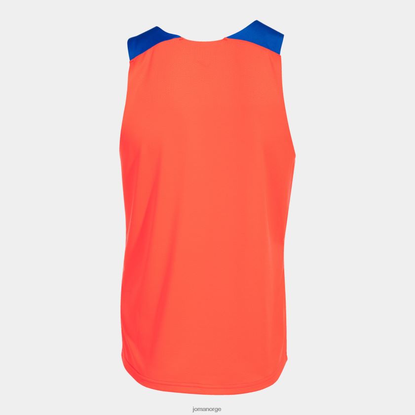 nei Joma ermeløs t-skjorte elite x fluorescerende korall kongeblå FBD0T04467 menn