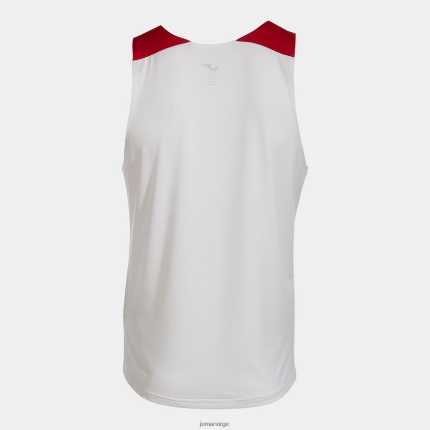 nei Joma ermeløs t-skjorte elite x hvit rød FBD0T0842 menn
