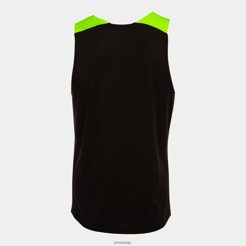 nei Joma ermeløs t-skjorte elite x svart fluorescerende gul FBD0T0392 menn