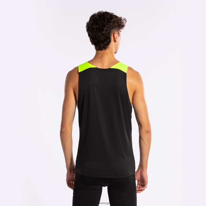 nei Joma ermeløs t-skjorte elite x svart fluorescerende gul FBD0T0392 menn