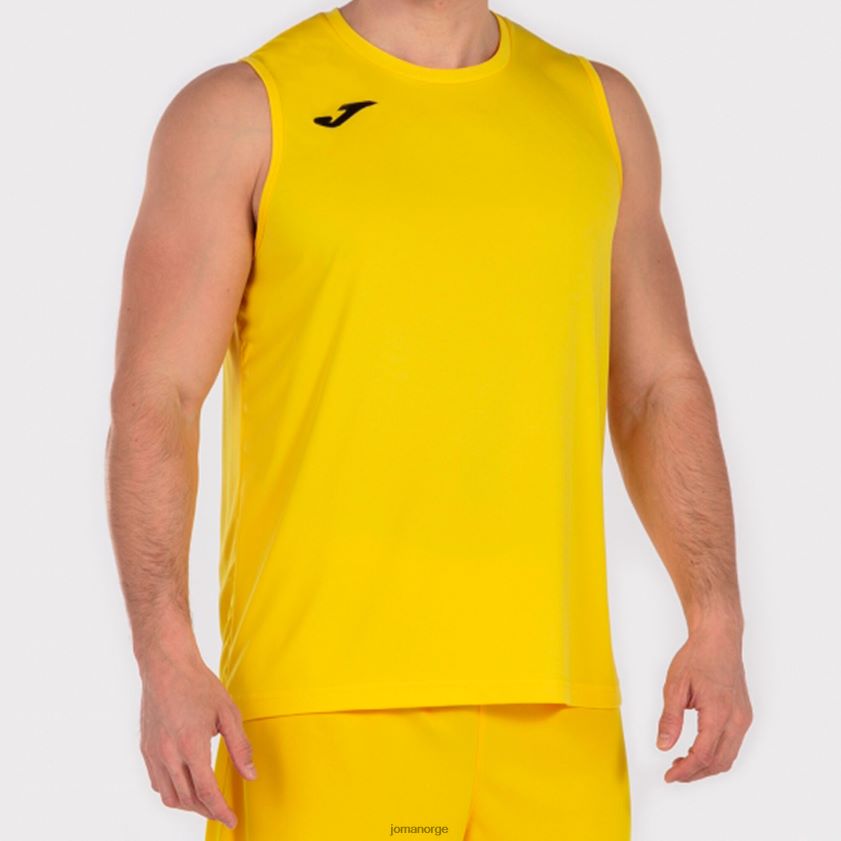 nei Joma ermeløs t-skjorte kombikurv gul FBD0T04205 menn