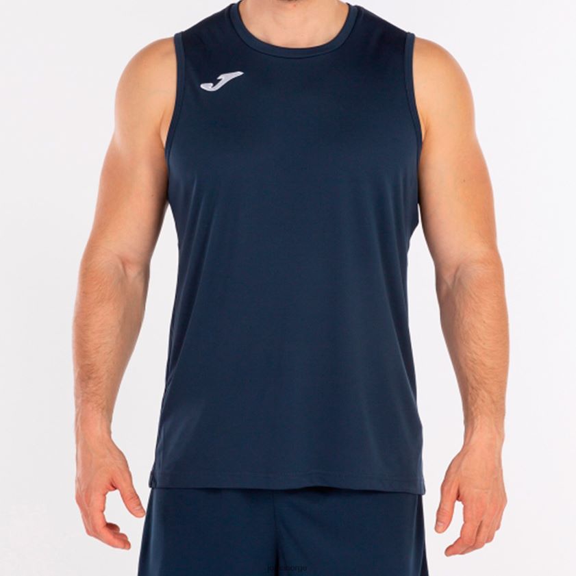nei Joma ermeløs t-skjorte kombikurv marineblå FBD0T04601 menn