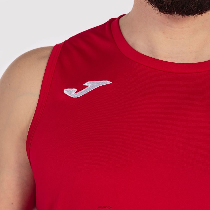 nei Joma ermeløs t-skjorte kombikurv rød FBD0T01310 menn