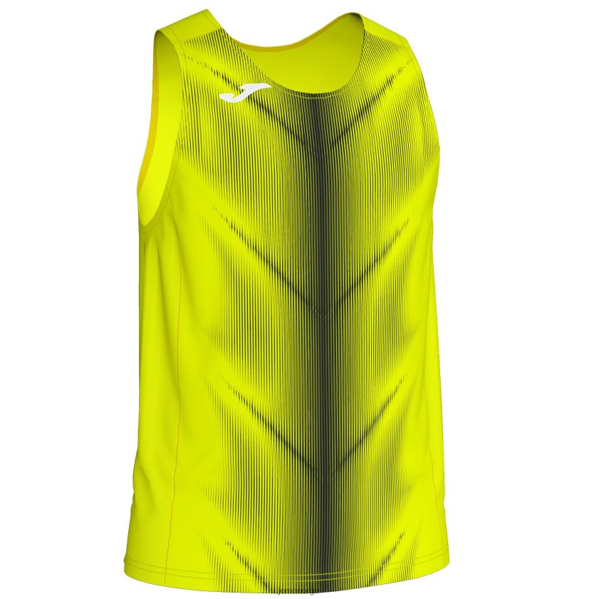nei Joma ermeløs t-skjorte olimpia fluorescerende gul svart FBD0T01519 menn