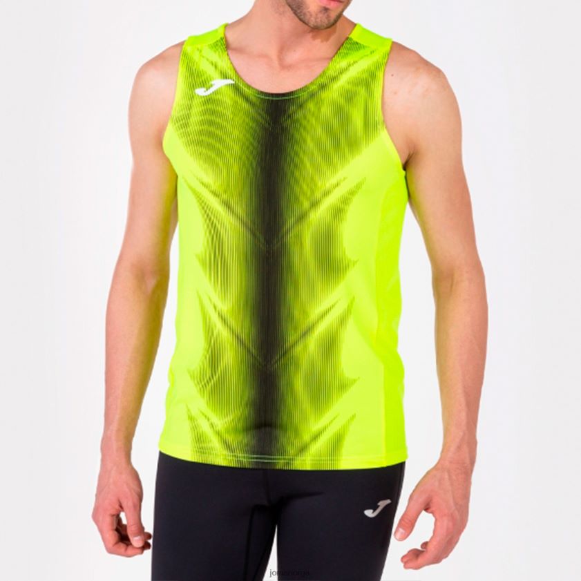 nei Joma ermeløs t-skjorte olimpia fluorescerende gul svart FBD0T01519 menn