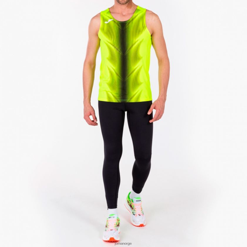 nei Joma ermeløs t-skjorte olimpia fluorescerende gul svart FBD0T01519 menn