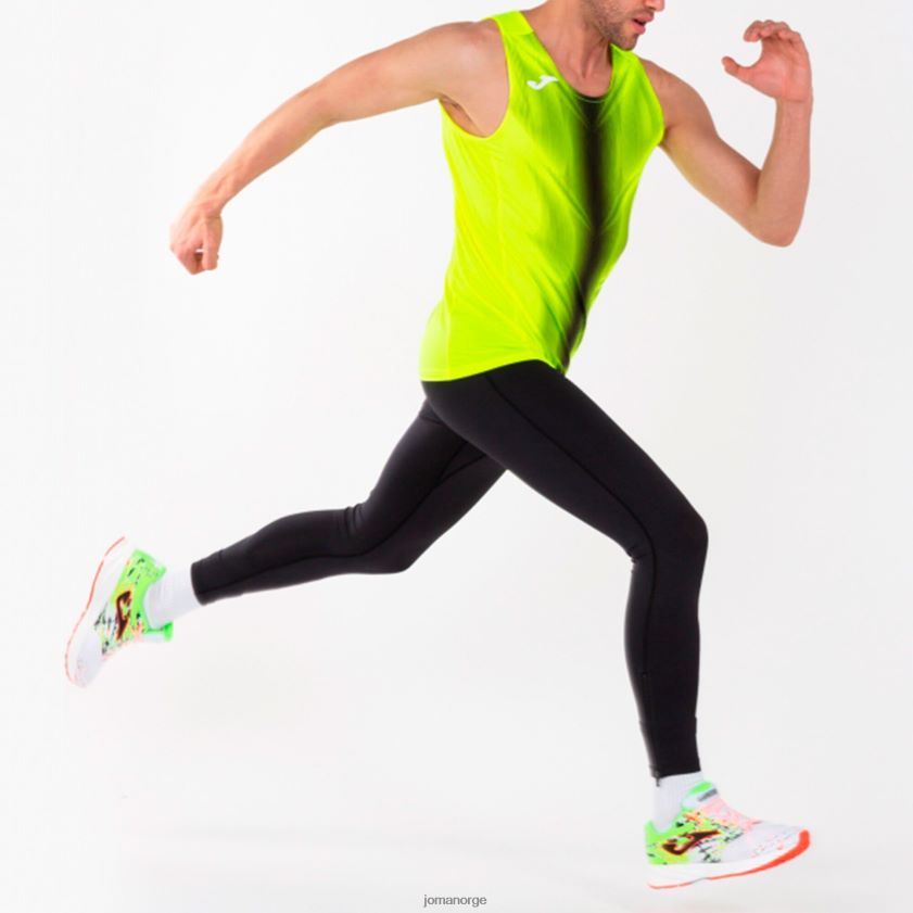 nei Joma ermeløs t-skjorte olimpia fluorescerende gul svart FBD0T01519 menn