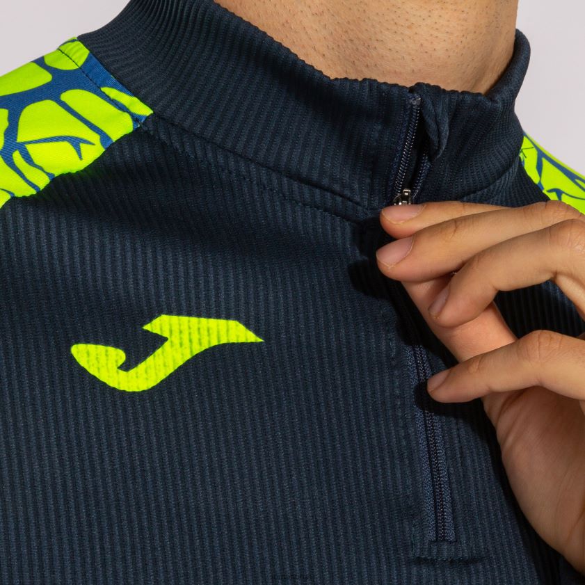 nei Joma genser elite ix marineblå fluorescerende gul FBD0T04223 menn