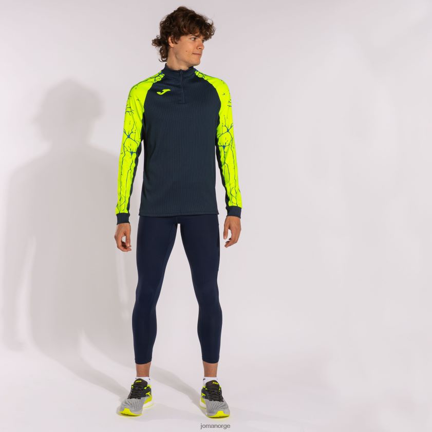 nei Joma genser elite ix marineblå fluorescerende gul FBD0T04223 menn
