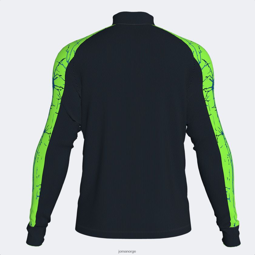 nei Joma genser elite ix svart fluorescerende grønn FBD0T0483 menn