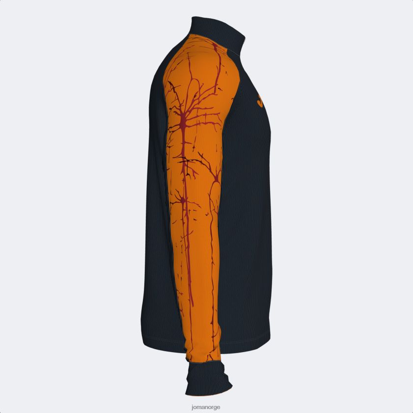 nei Joma genser elite ix svart oransje FBD0T04643 menn