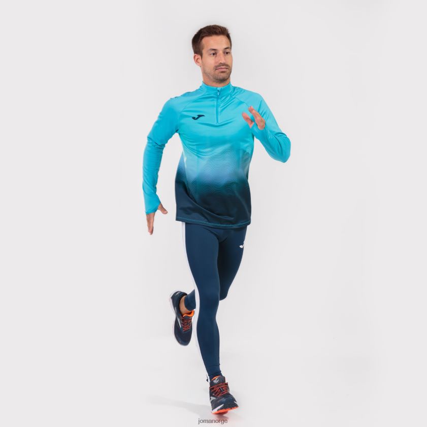 nei Joma genser elite vii fluorescerende turkis marineblå FBD0T01449 menn