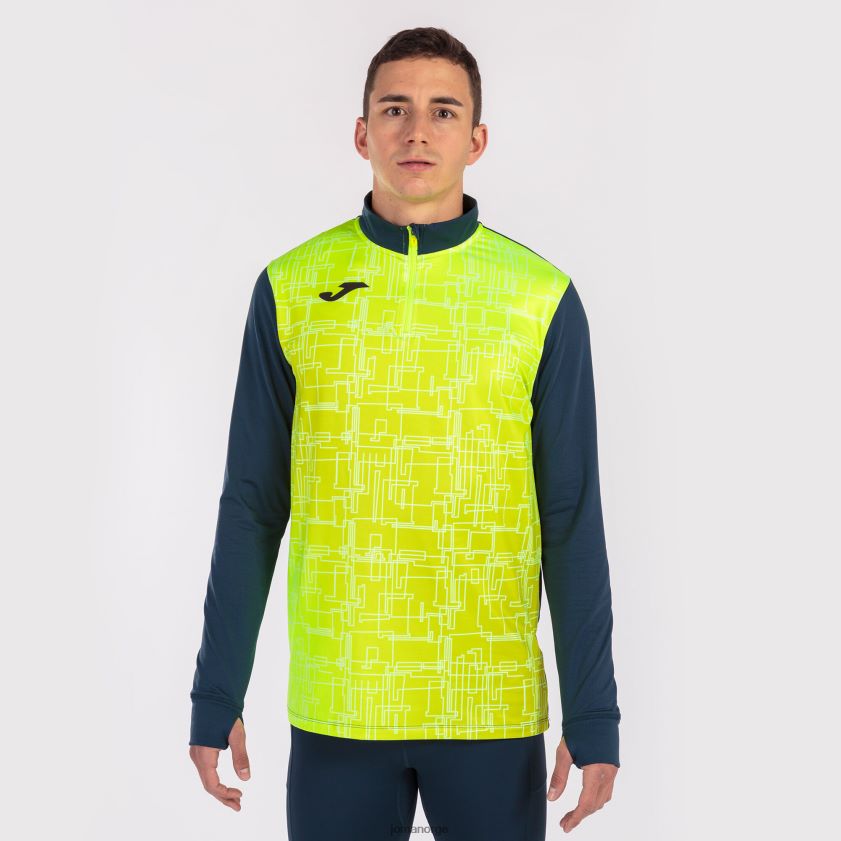 nei Joma genser elite viii marineblå fluorescerende gul FBD0T02837 menn