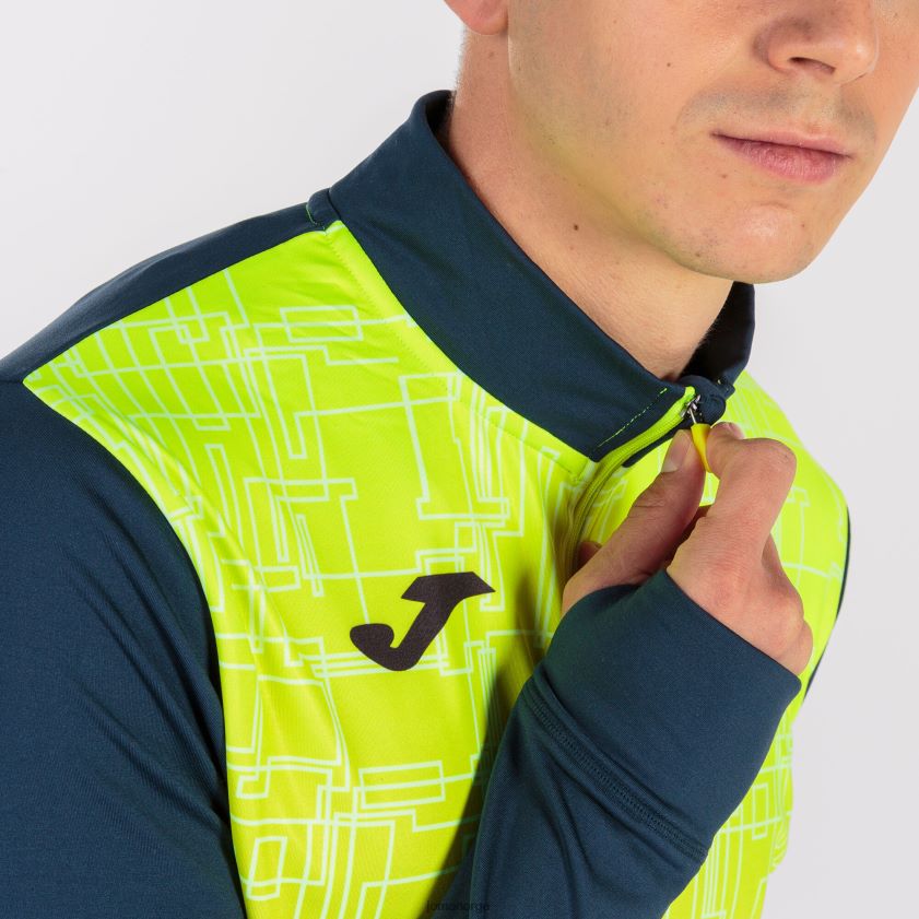 nei Joma genser elite viii marineblå fluorescerende gul FBD0T02837 menn