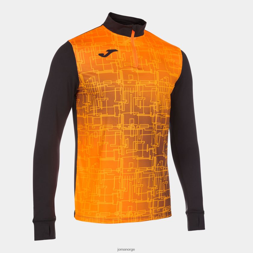 nei Joma genser elite viii svart oransje FBD0T01204 menn