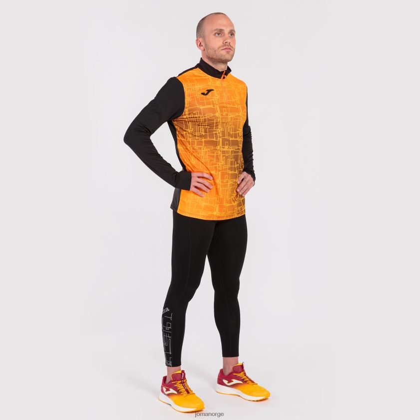 nei Joma genser elite viii svart oransje FBD0T01204 menn