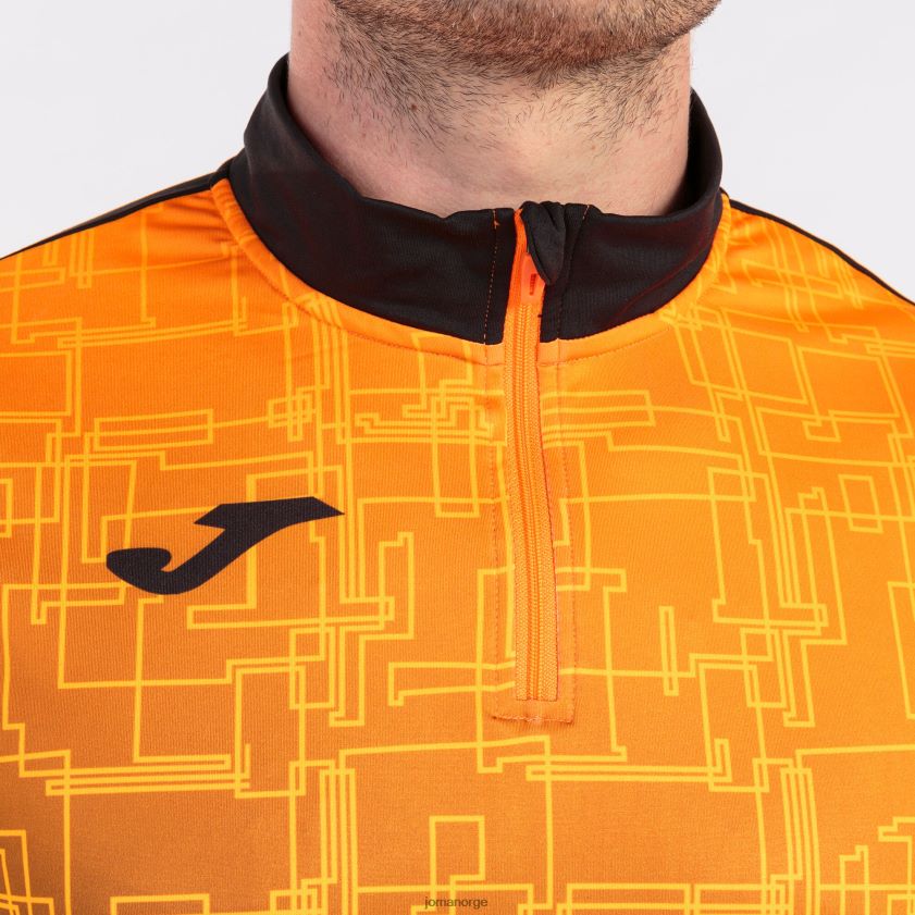 nei Joma genser elite viii svart oransje FBD0T01204 menn