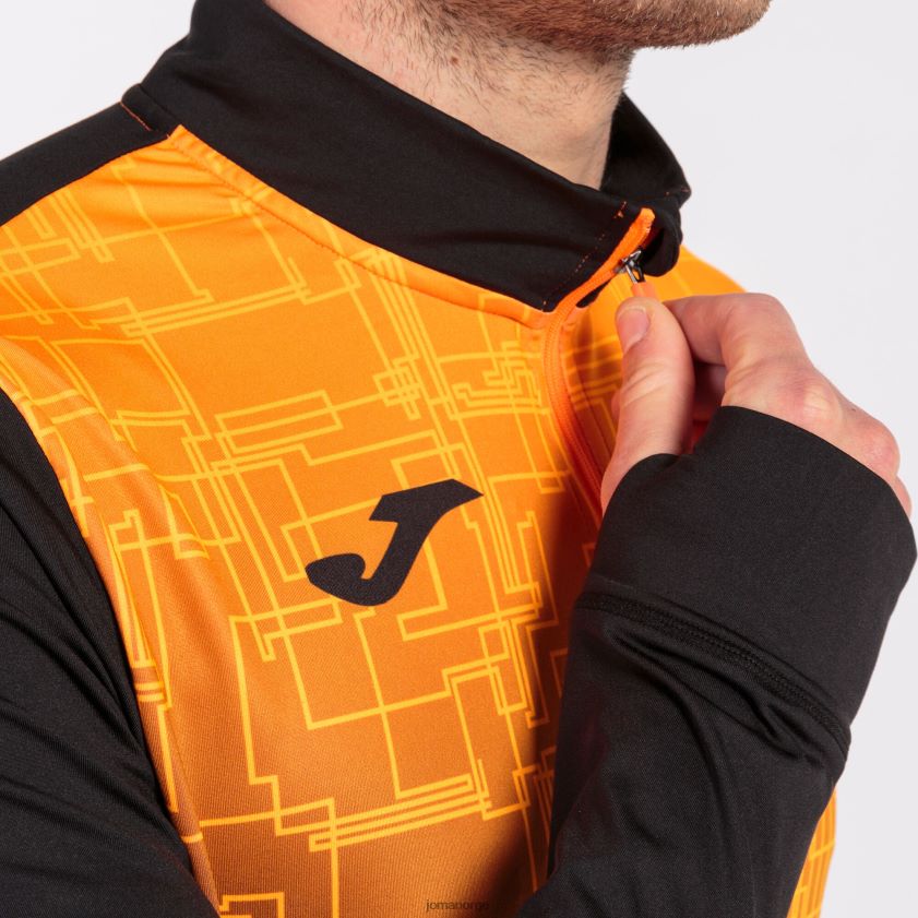 nei Joma genser elite viii svart oransje FBD0T01204 menn