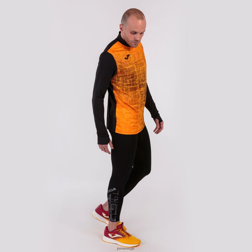 nei Joma genser elite viii svart oransje FBD0T01204 menn