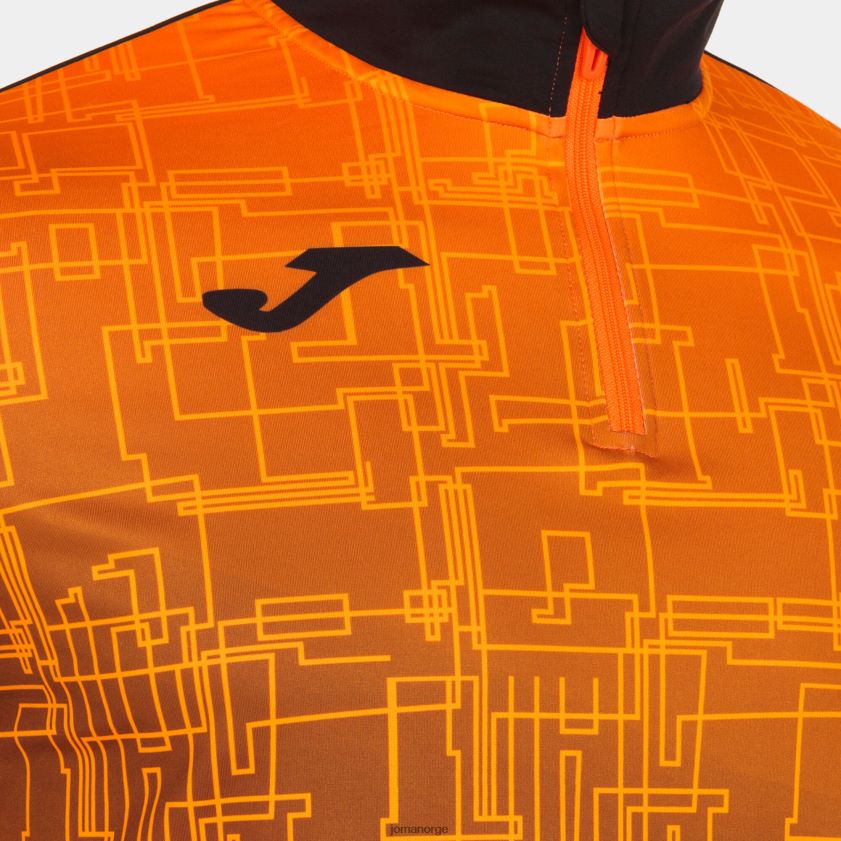 nei Joma genser elite viii svart oransje FBD0T01204 menn