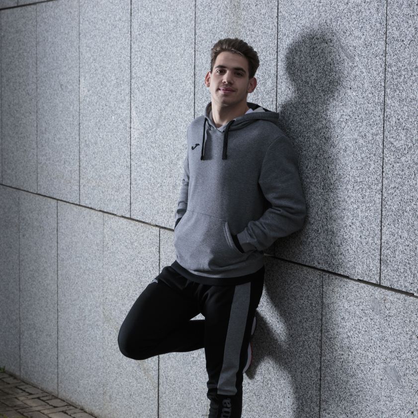 nei Joma hettegenser confort ii melert grå svart FBD0T04182 menn