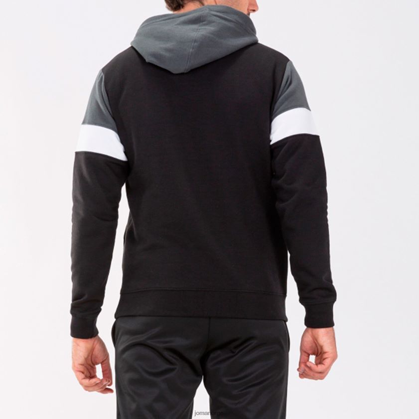 nei Joma hettegenser crew iv svart mørkegrå FBD0T03429 menn