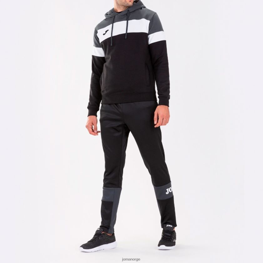 nei Joma hettegenser crew iv svart mørkegrå FBD0T03429 menn