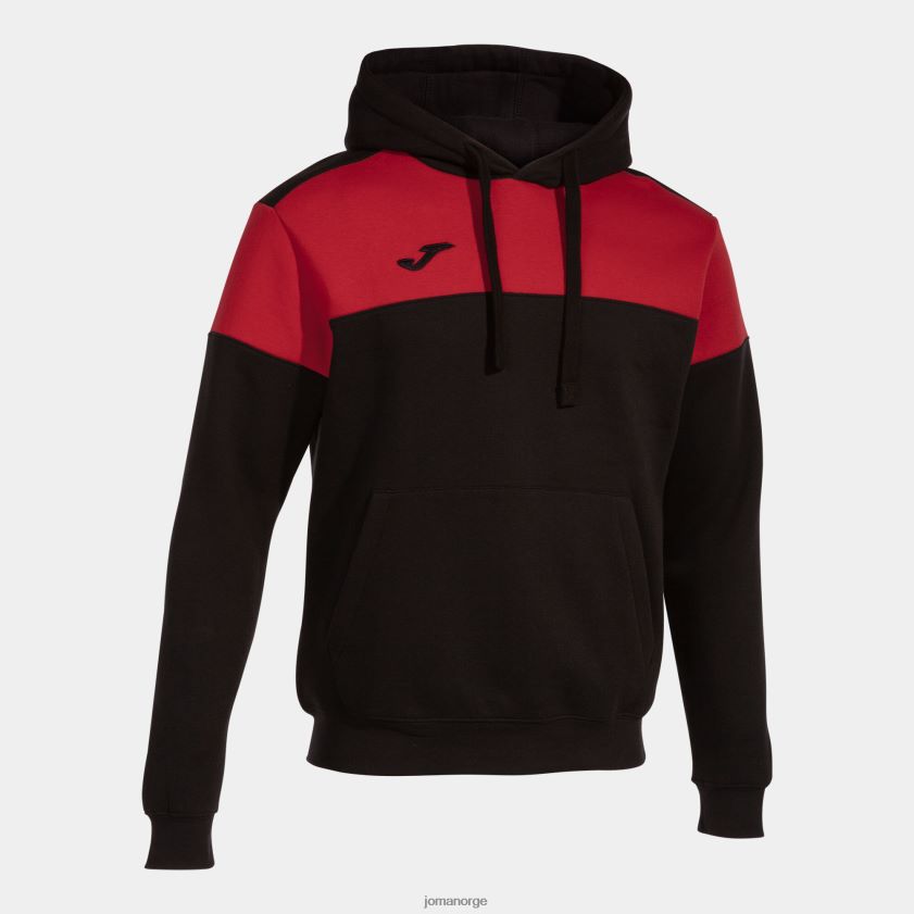 nei Joma hettegenser crew v svart, rød FBD0T04244 menn