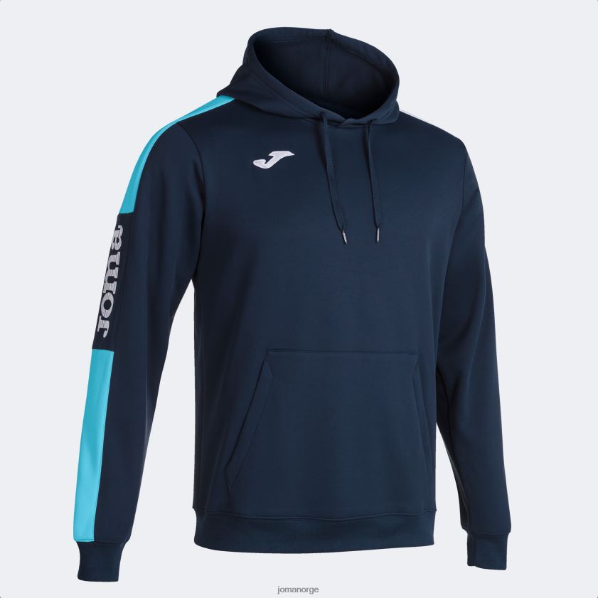 nei Joma hettegenser mesterskap iv marineblå fluorescerende turkis FBD0T04507 menn