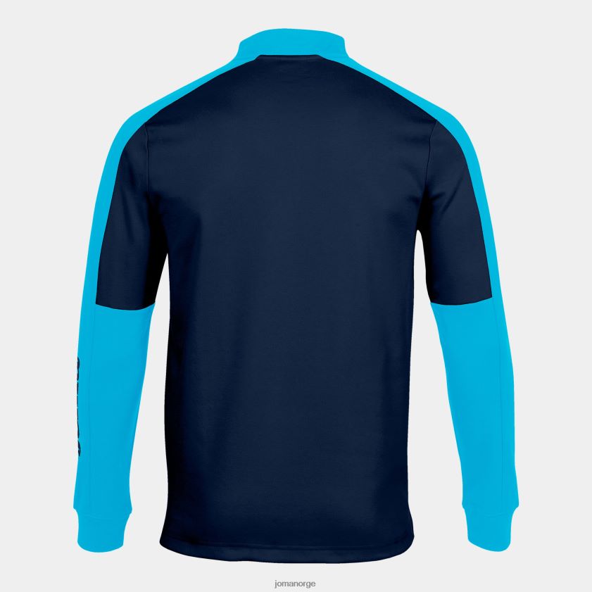 nei Joma økomesterskap i sweatshirt marineblå fluorescerende turkis FBD0T03149 menn