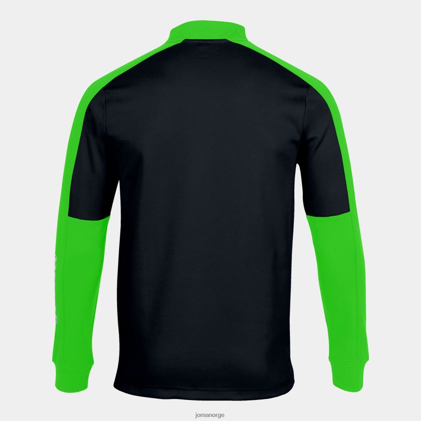 nei Joma økomesterskap i sweatshirt svart fluorescerende grønn FBD0T03327 menn