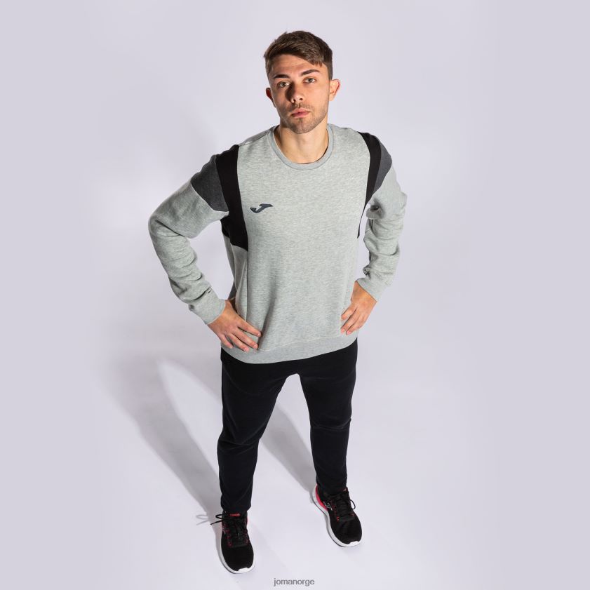 nei Joma sweatshirt confort iii melert grå FBD0T03174 menn