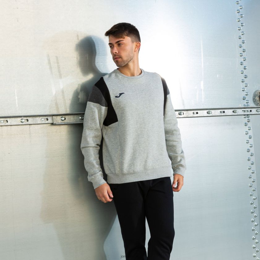 nei Joma sweatshirt confort iii melert grå FBD0T03174 menn
