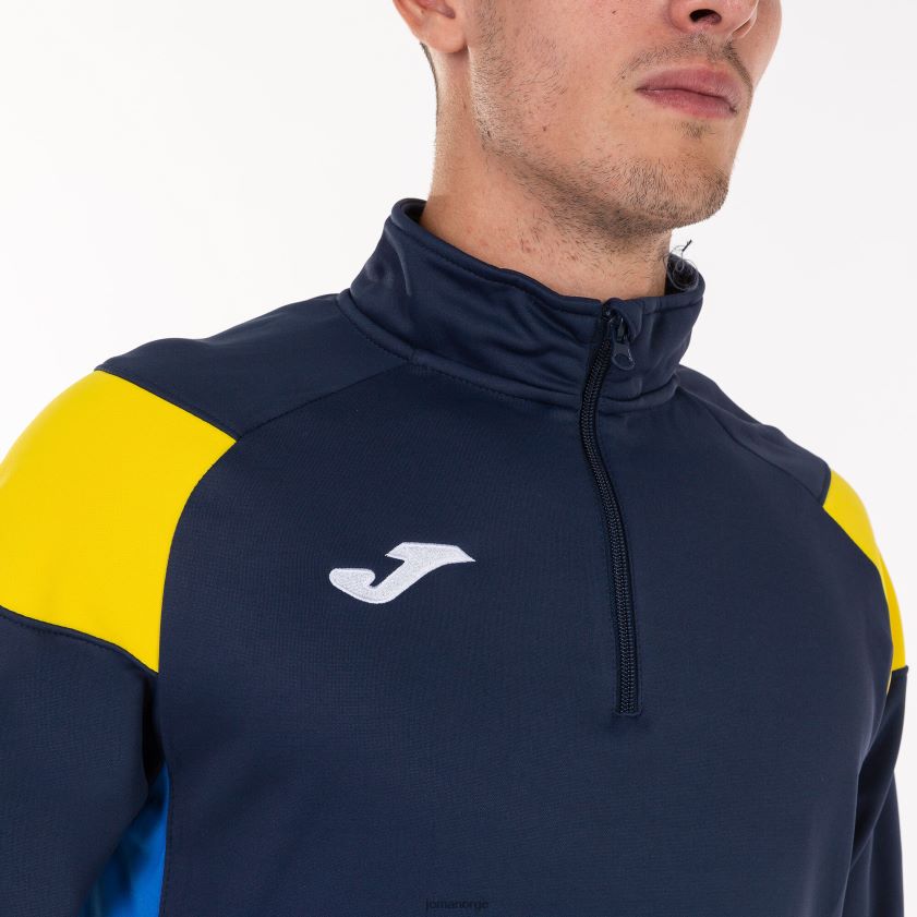 nei Joma sweatshirt crew iii marineblå gul kongeblå FBD0T04081 menn