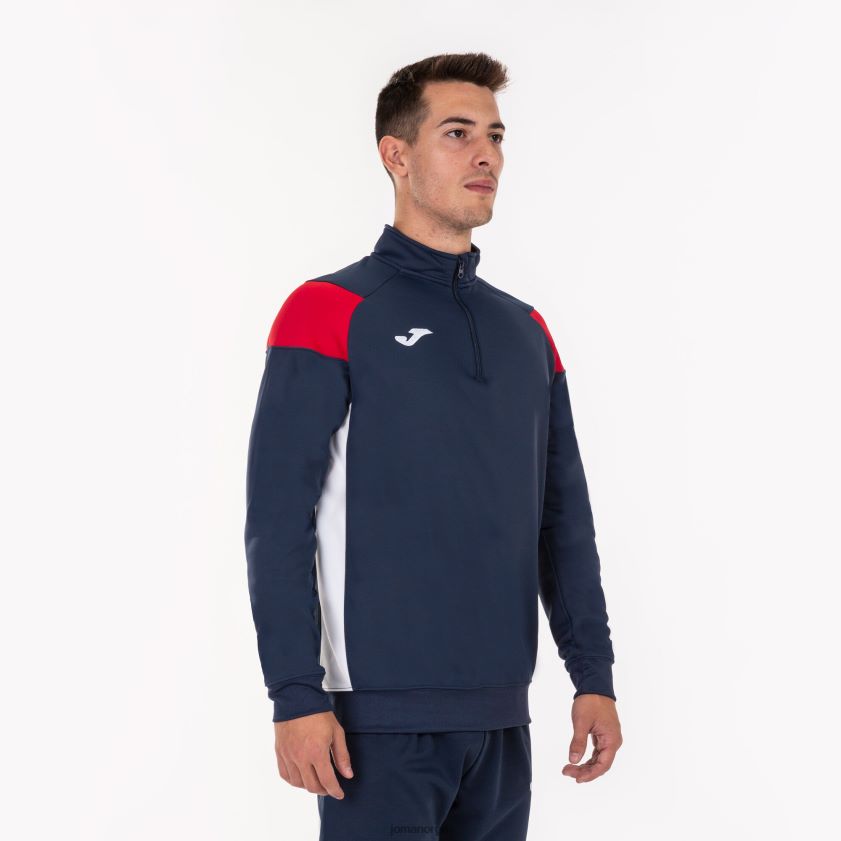 nei Joma sweatshirt crew iii marineblå rød hvit FBD0T0532 menn