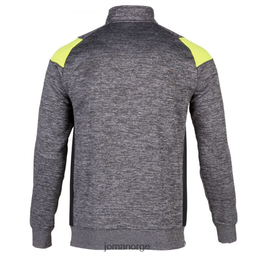 nei Joma sweatshirt crew iii melange grå gul svart FBD0T03389 menn