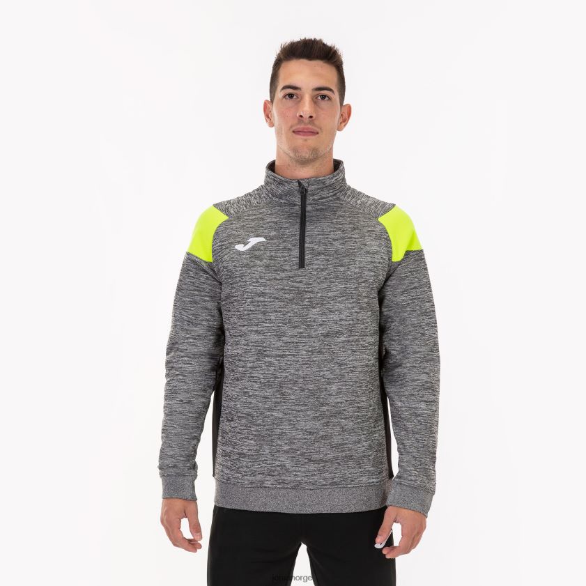 nei Joma sweatshirt crew iii melange grå gul svart FBD0T03389 menn