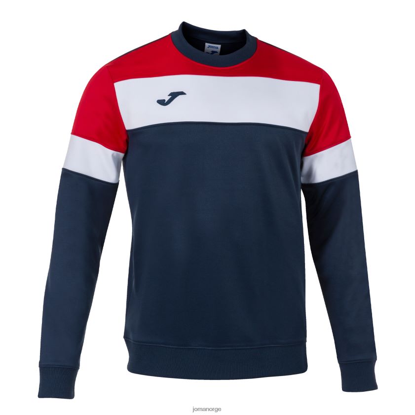 nei Joma sweatshirt crew iv marineblå rød hvit FBD0T01052 menn