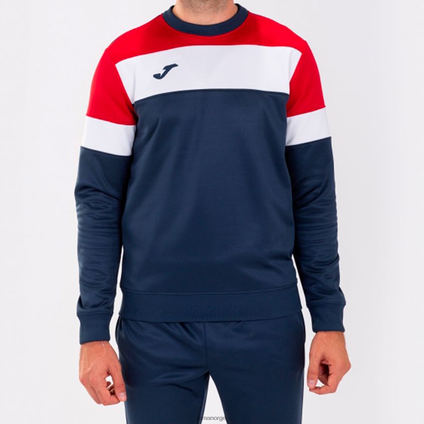 nei Joma sweatshirt crew iv marineblå rød hvit FBD0T01052 menn
