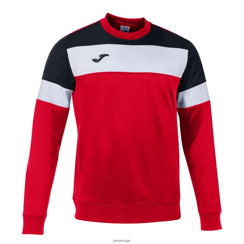 nei Joma sweatshirt crew iv rød svart hvit FBD0T04158 menn
