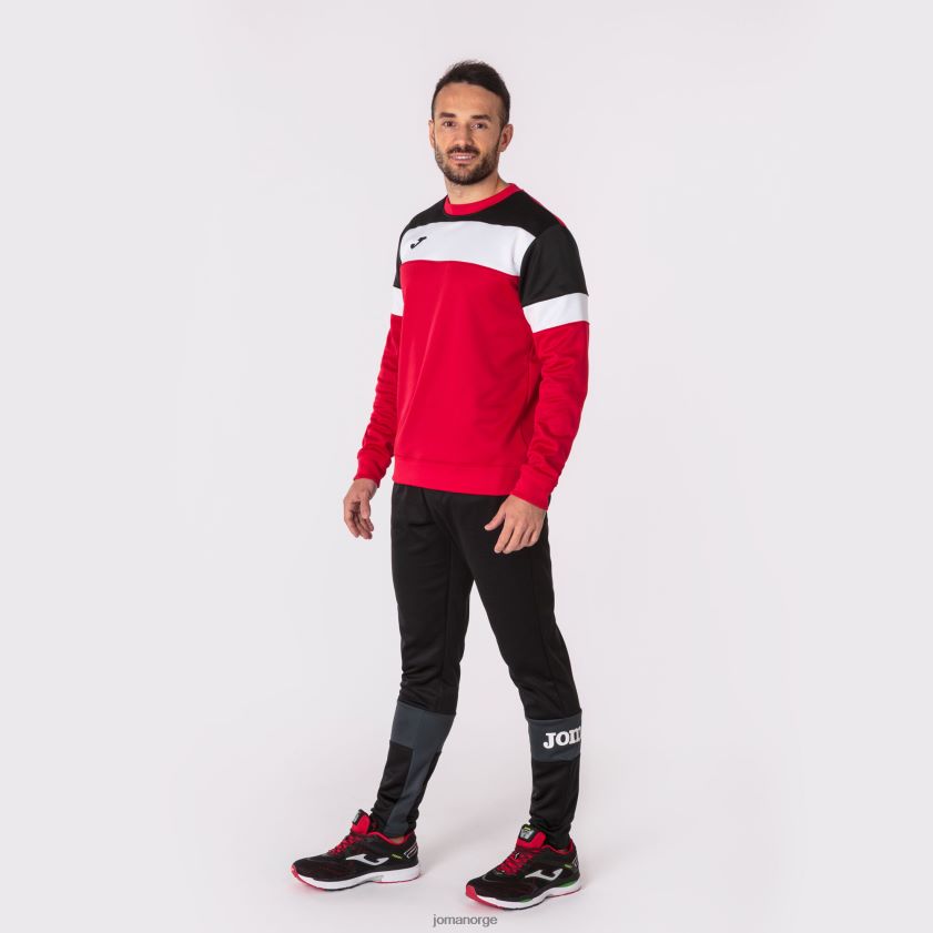 nei Joma sweatshirt crew iv rød svart hvit FBD0T04158 menn
