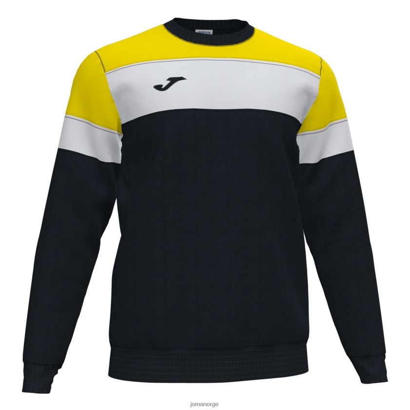 nei Joma sweatshirt crew iv svart gul hvit FBD0T0335 menn
